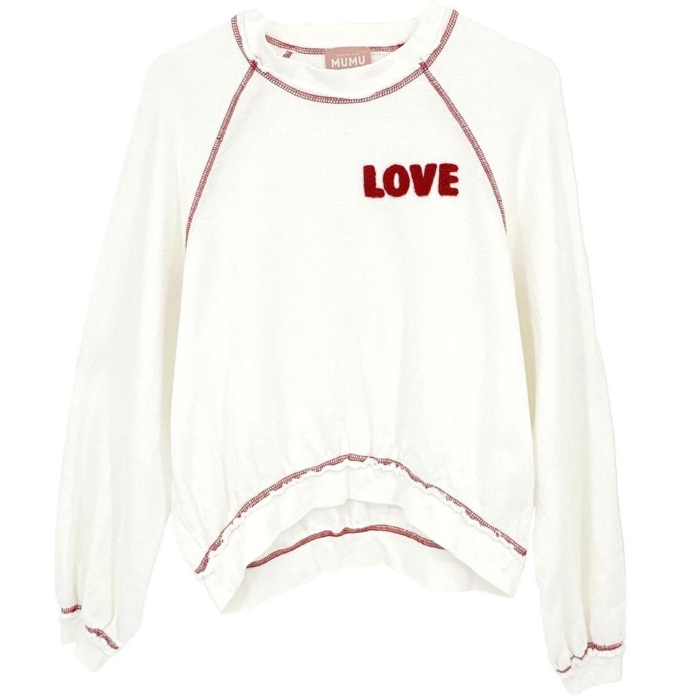 SHOW ME YOUR MUMU•LOVE sweatshirt